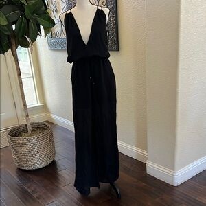 Elegant Black Maxi Jumpsuit